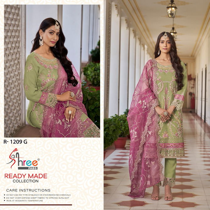 Ramsha R 1209 Nx E To H Organza Readymade Pakistani Suits Wholesale Price In Surat
